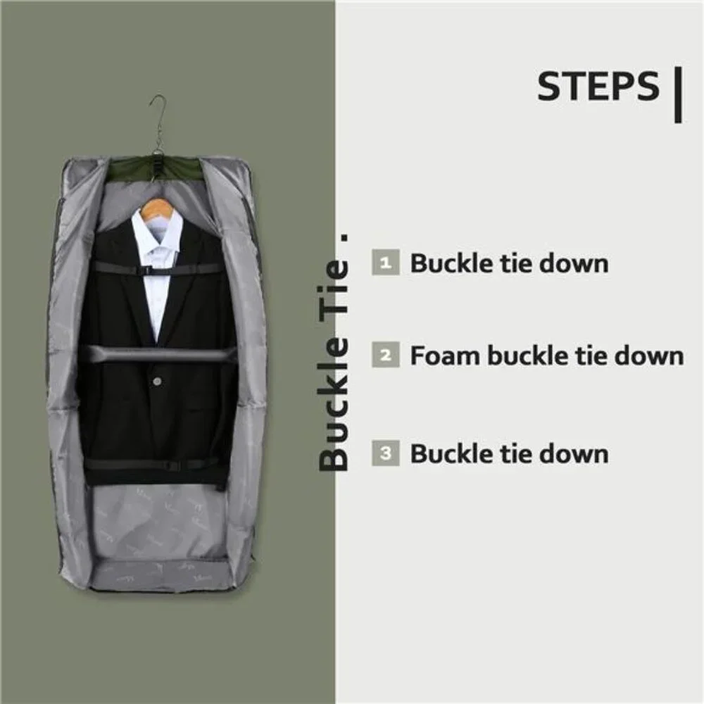 New Travel Garment Bag, Large Convertible Carry On Suit Bag with Adjustable
